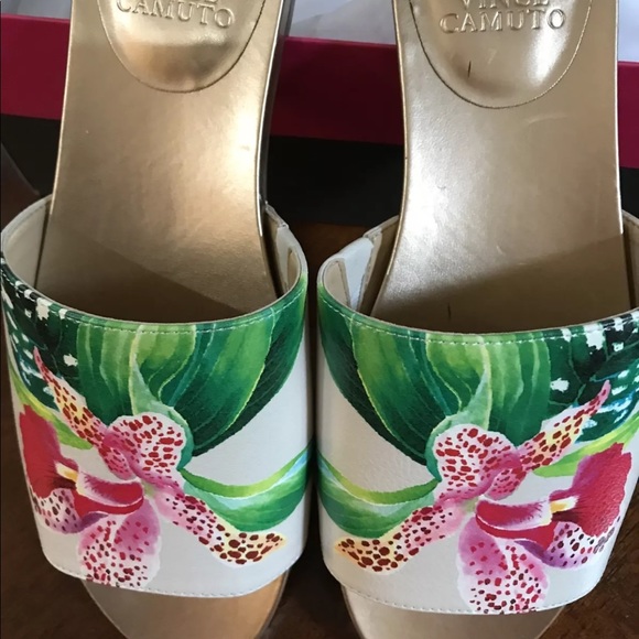 vince camuto orchid blush pink flower flat sandal - Picture 2 of 12